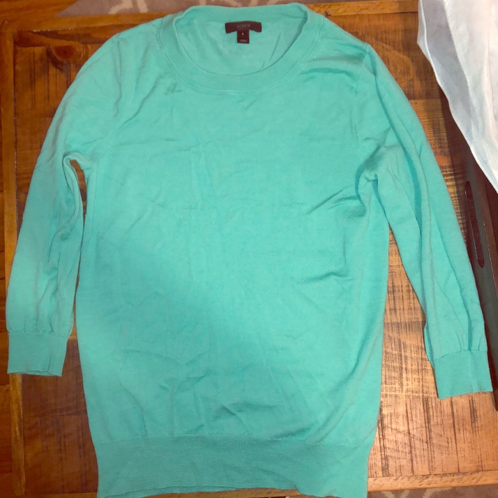 J. Crew wool 3/4 sleeve sweater size small